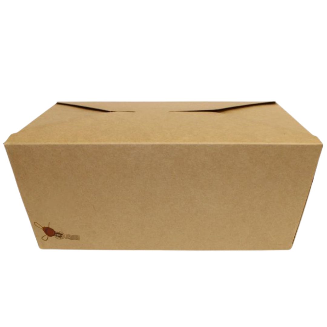 Contenitore Monouso Grande Alto 3000 ml 22.2x16.5 H9 cm in Cartoncino Avana Ceralacca 150 pz
