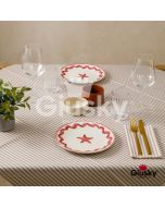 Nonwoven-Disposable-Tablecloth-100x100-Airlaid-Fibracel-Riga-beige