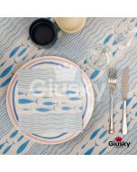 Einweg-Servietten-40x40-Airlaid-Fibracel-Versilia-Blue