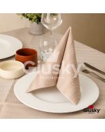 Nonwoven-Disposable-Napkin-40x40-Airlaid-Fibracel-Spiga-Cocoa