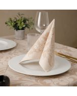 Nonwoven-Disposable-Napkin-40x40-Airlaid-Fibracel-Damascato-Sand