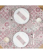 nappe-jetable-100x100-en-airlaid-okay-easy-azulejos-100-pce-bordeaux