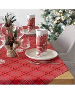Einweg-Papierserviette-40x40-Zwei-Schleier-Packservice-Onda-Kilt-Rot-1
