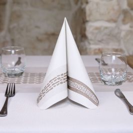 Tovaglioli Prime Guest Airlaid | 40x40 Cm, Colore Grigio | Confezione Da 50 Pezzi | Tessuto Effetto Lino Per Matrimoni E Feste