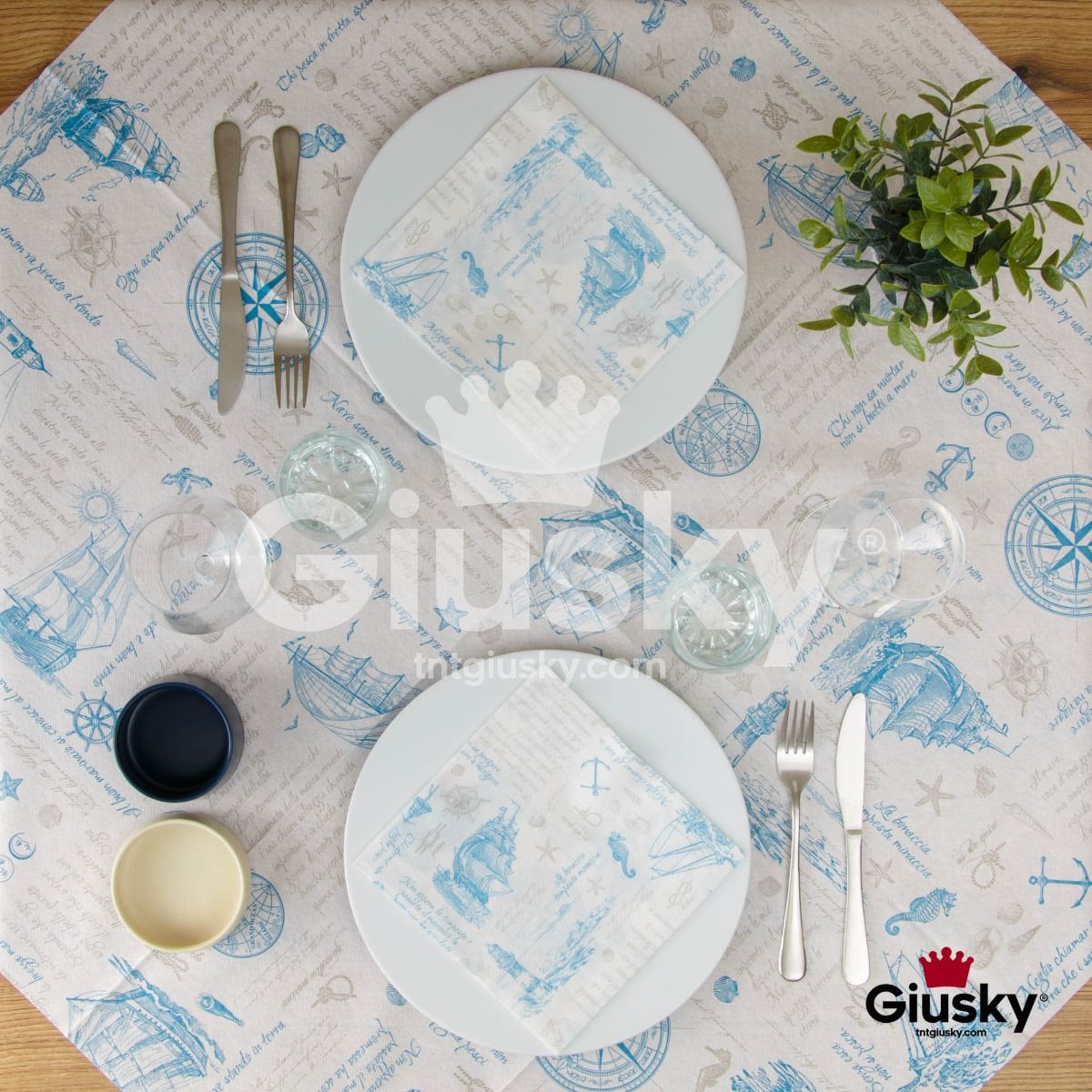 100 Tovaglie In TNT RFD Azzurro 100x100 Cm – Tessuto Non Tessuto Per Ristoranti, Pizzerie, Feste E Casa, Idrorepellenti
