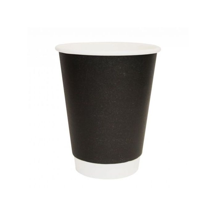 Bicchiere-Monouso-Cartoncino+PE-420-ml-12-oz-Double-Wall-500-pz-nero