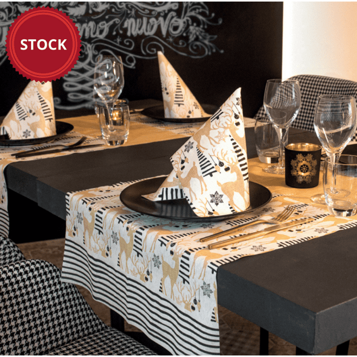 Nonwoven-Disposable-Tablecloth-Tete-a-Tete-120x48-Airlaid-Packservice-Plus-Wish-Gold