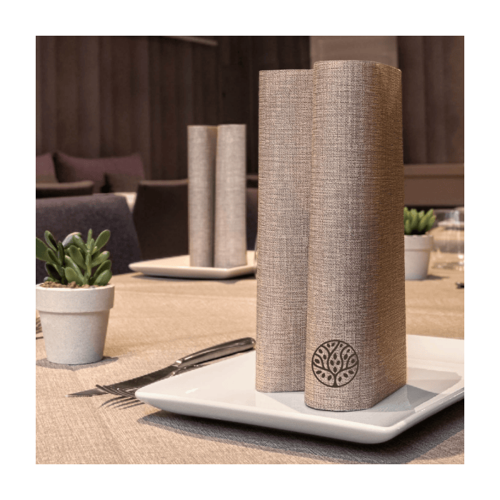 Tovagliolo-Personalizzato-TnT-40x40-Monouso-Airlaid-Mono-Fabric-Cacao-4800-pz
