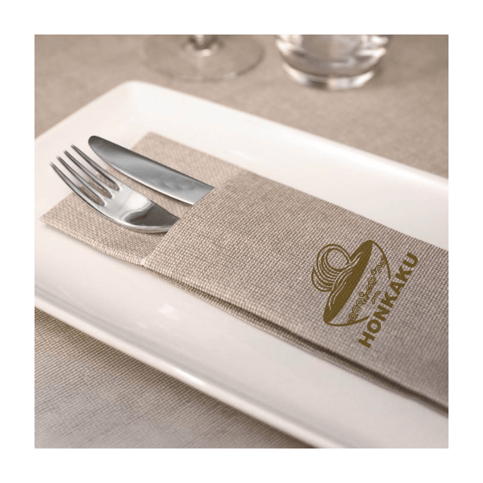 Personalized-Nonwoven-Disposable-Cutlery-Pouch-Napkin-32x40-Airlaid-Plus-Iuta-Cappuccino-7200-pcs