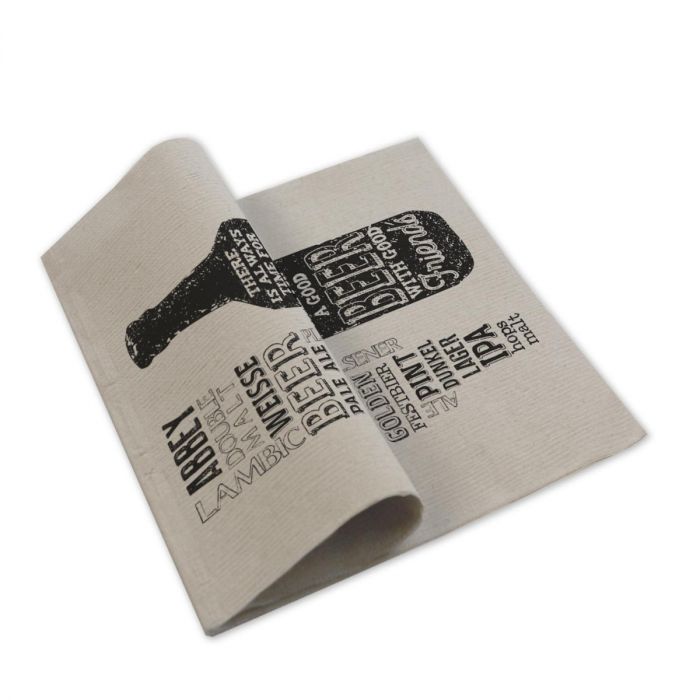 serviettes-en-papier-jetables-biere-onde-40x40