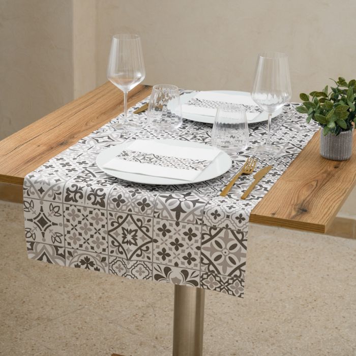 nonwoven-disposable-tablecloth-tete-a-tete-120x48-airlaid-okay-easy-azulejos-150-pcs-stone