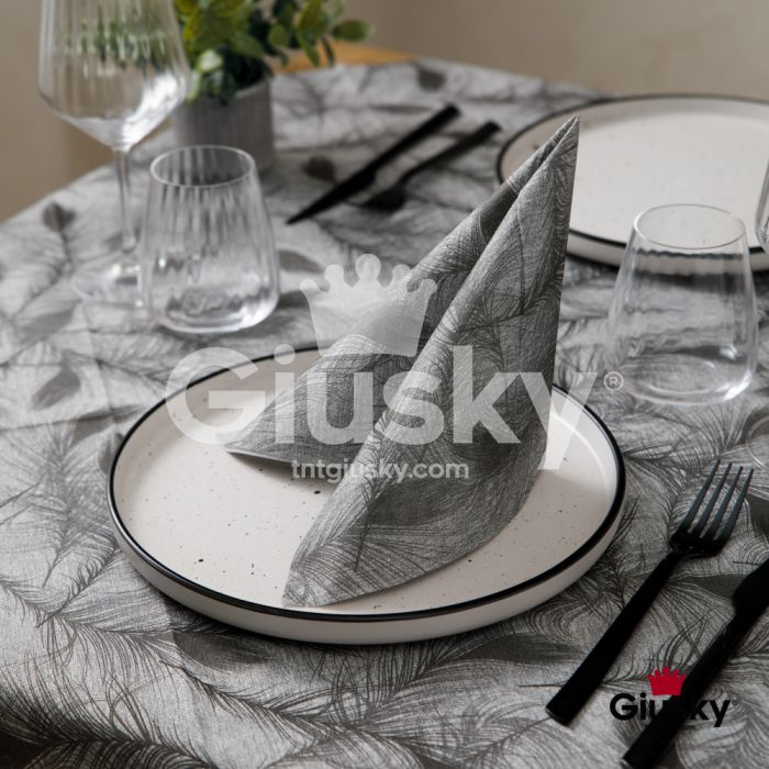 Tovagliolo-TnT-40x40-Monouso-Airlaid-Fibracel-Soffio-800-pz-grigio-nero