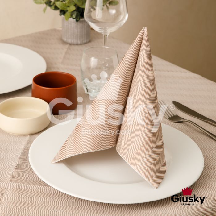 Einweg-Servietten-40x40-Airlaid-Fibracel-Spiga-Kakao