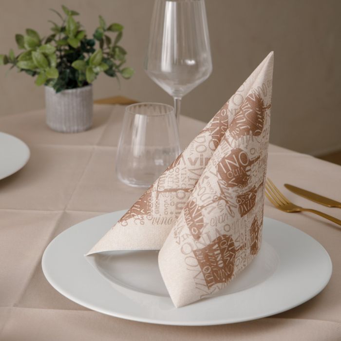 Nonwoven-Disposable-Napkin-40x40-Airlaid-Fibracel-Enoteca-beige-1