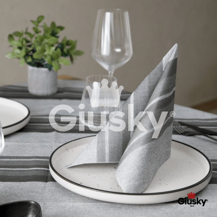 Einweg-Servietten-40x40-Airlaid-Fibracel-Dafne-Grau