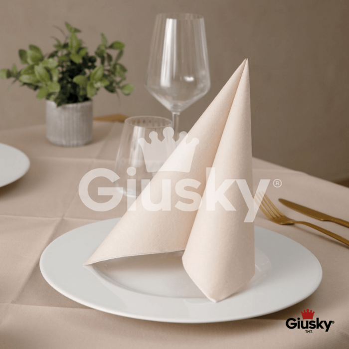 Nonwoven-Disposable-Napkin-40x40-Airlaid-Fibracel-Unico-Solid-Colour-sand