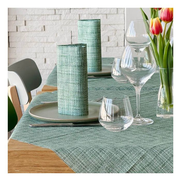 Nonwoven-Disposable-Tablecloth-100x100-Airlaid-Packservice-Plus-Greta-100-pcs-green