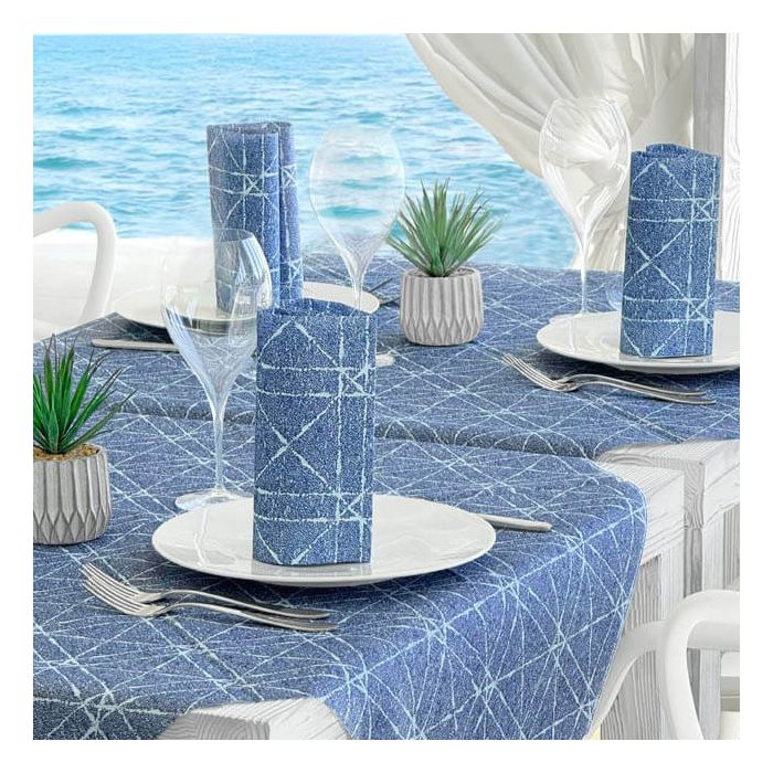 Nonwoven-Disposable-Tablecloth-100x100-Airlaid-Packservice-Mono-Hugo-100-pcs-blue