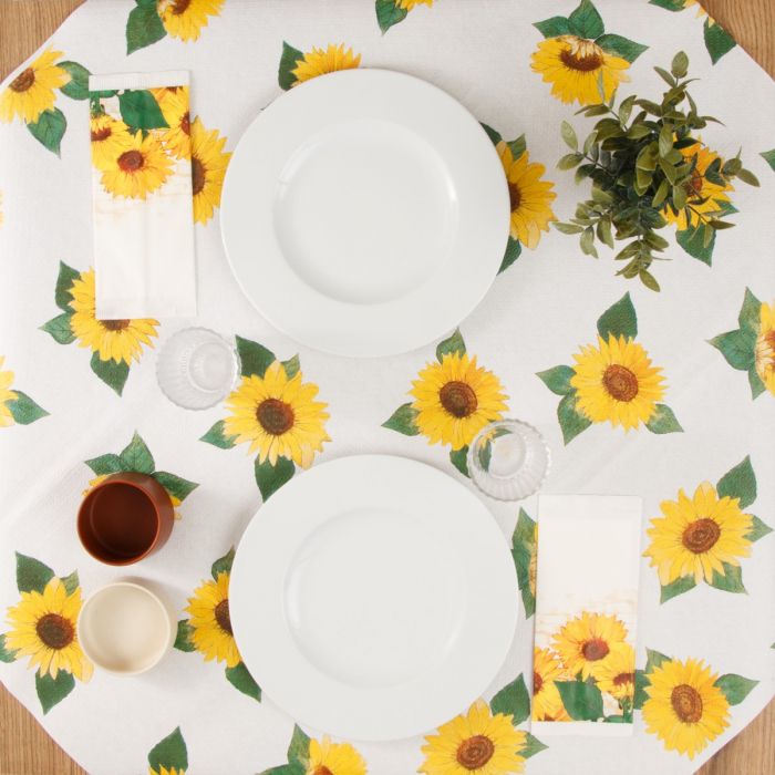 Nappe-Jetable-100x100-Kraft-Papier-Okay-Girasoli-300-pce