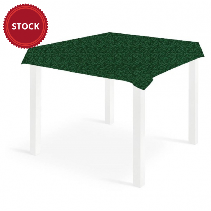 Nonwoven-Disposable-Tablecloth-100x100-Airlaid-Packservice-Plus-Damascato-Green