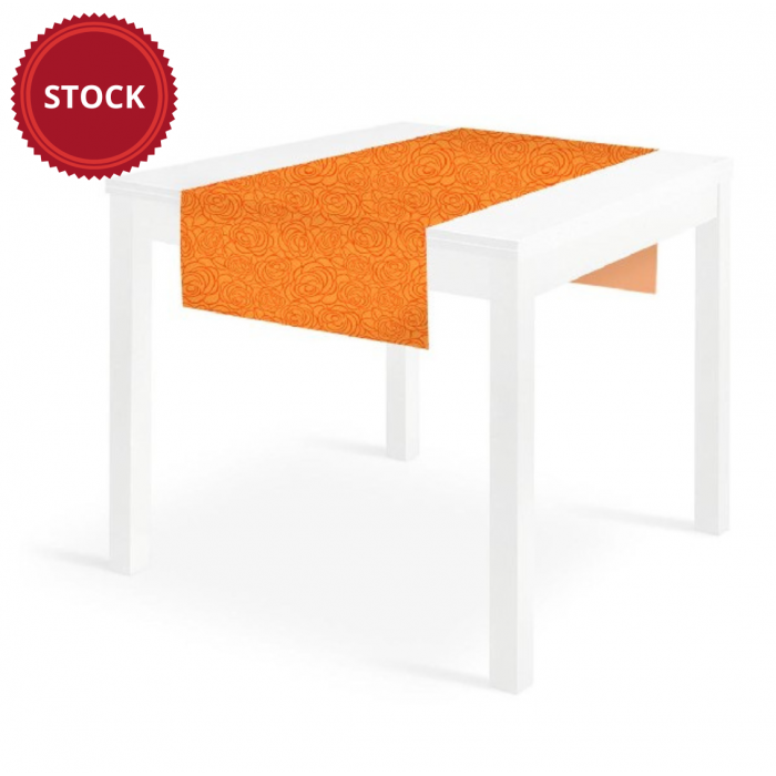 Nonwoven-Disposable-Tablecloth-Tete-a-Tete-120x40-Airlaid-Packservice-Plus-Cherie-Orange