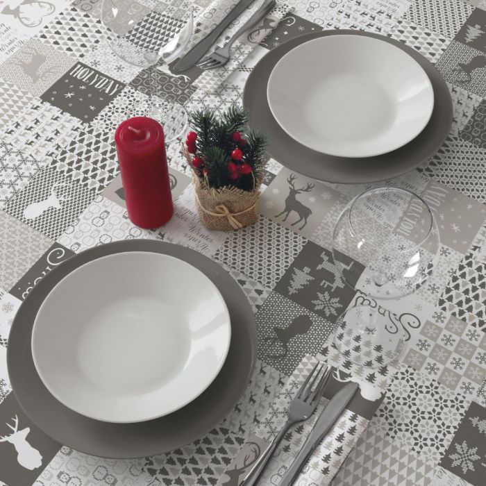 Nappe-Intissé-100x100-Jetable-Airlaid-Okay-Gold-Patchwork-100-pce-stone