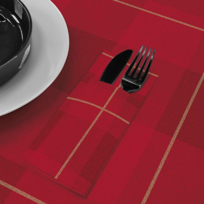 Einweg-Vlies-Bestecktasche-Serviette-40x32-Airlaid-Okay-Kilt-Gold-Rot-900-st