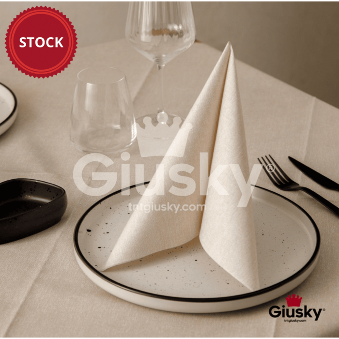 Tovaglia-TnT-100x100-Monouso-Airlaid-Fibracel-Briz-Sabbia-100-pz-OFFERTA