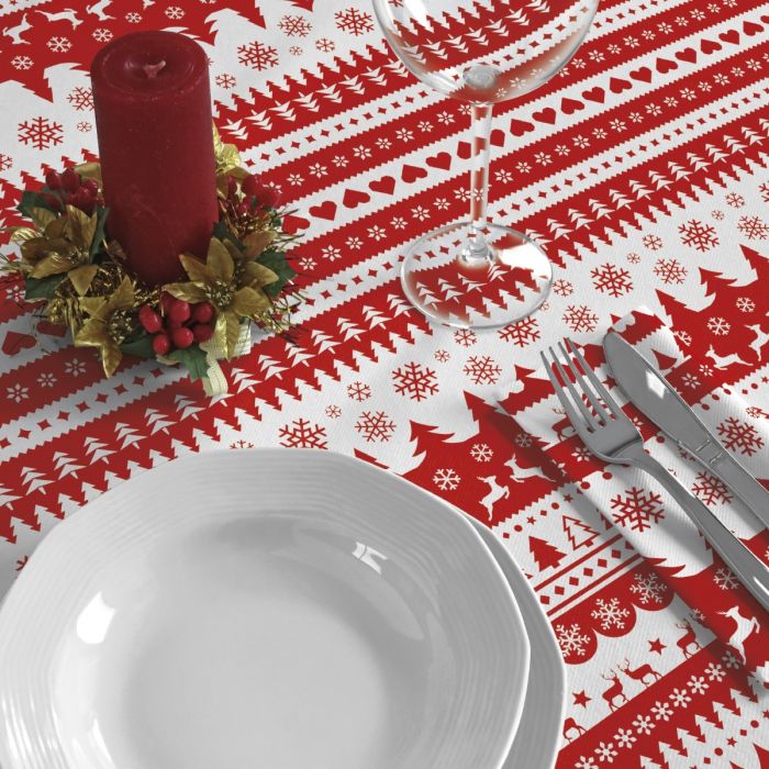 Einweg-Vlies-Tischdecke-100x100-Airlaid-Okay-Gold-Winter-100-st-rot