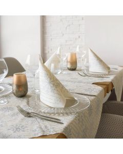 Einweg-Tischdecke-100x100-aus-Spunlace-Packservice-Micro-Cristal-Silber