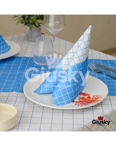 serviette-jetable-40x40-airlaid-okay-easy-santorini-900-pce-ecrù-bleu