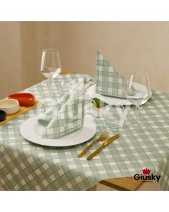 Nappe-Jetable-100x100-Airlaid-Fibracel-Guest-Vert
