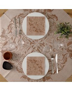 Nappe-Jetable-100x100-en-Airlaid-Fibracel-Damasco-Beige