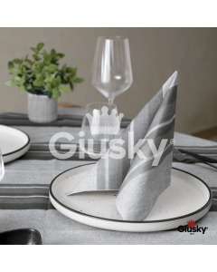 Einweg-Servietten-40x40-Airlaid-Fibracel-Dafne-Grau