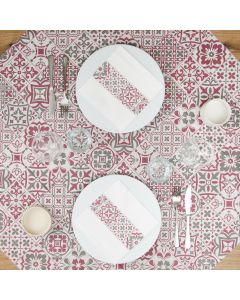 nappe-jetable-100x100-en-airlaid-okay-easy-azulejos-100-pce-bordeaux