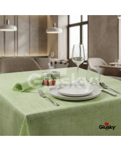 nonwoven-disposable-tablecloth-100x100-airlaid-fibracel-ecru-100-pcs-lime-green