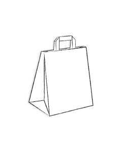Busta-Shopper-bianca-ecokBags-carta-manico-piatto-Packservice-26x16x31-L2631-0