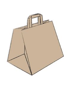 Busta-Shopper-avana-liscio-ecokBags-carta-manico-piatto-Packservice-38x24x40-L3840-R