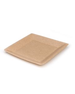 Piatto-Monouso-cartoncino-bordo-liscio-23x23 cm-biodegradabile-compostabile-Paperlynen-SI-SQ23B_BK
