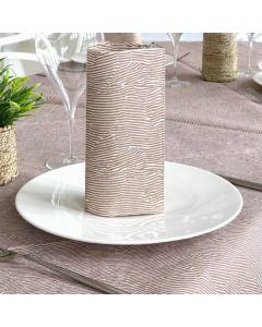 Einweg-Servietten-40x40-Airlaid-Packservice-Mono-Zeb-800-st-bronze