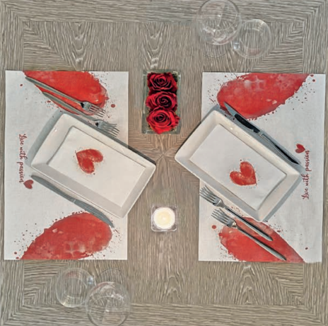 San Valentino nei Ristoranti: Come Creare una Mise en Place Elegante con Tovagliato Monouso